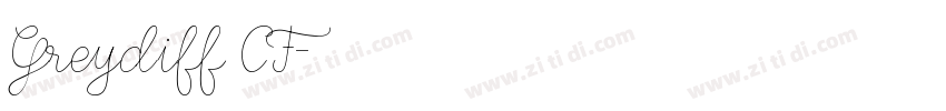 Greydiff CF字体转换